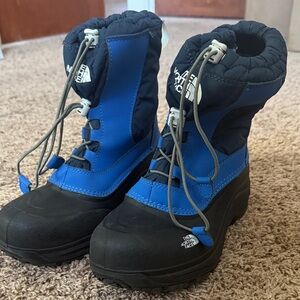 The North Face Kids' Black and Blue Snow Boots